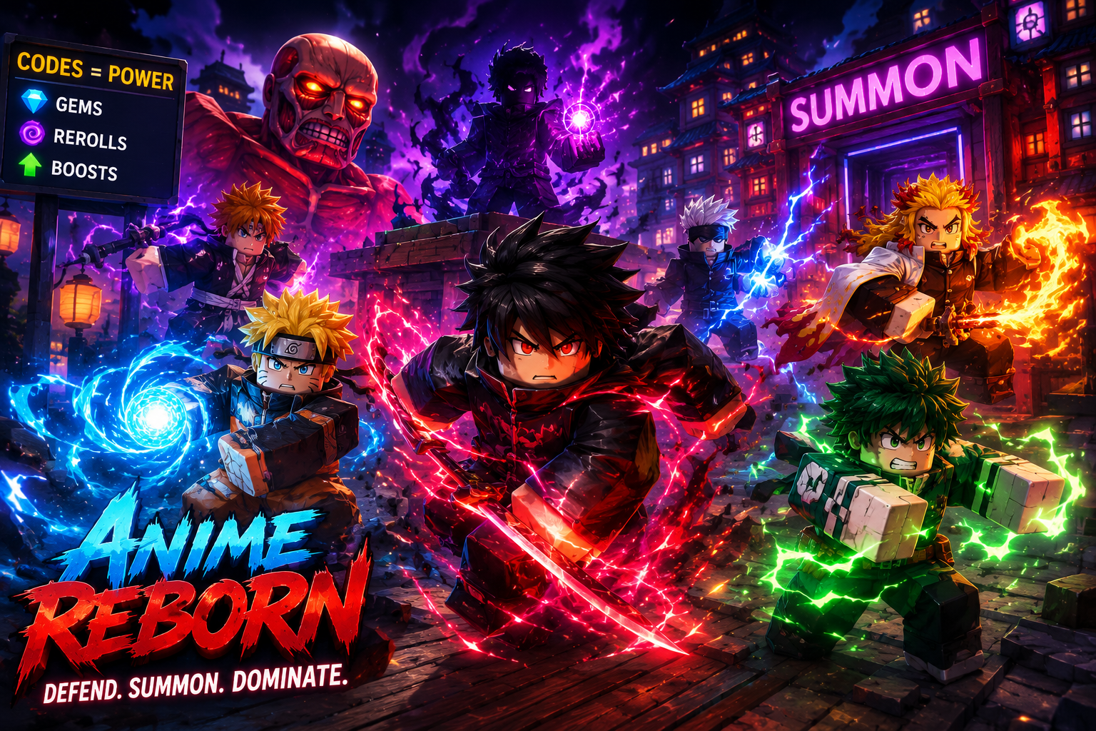 codes for anime reborn